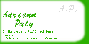 adrienn paly business card